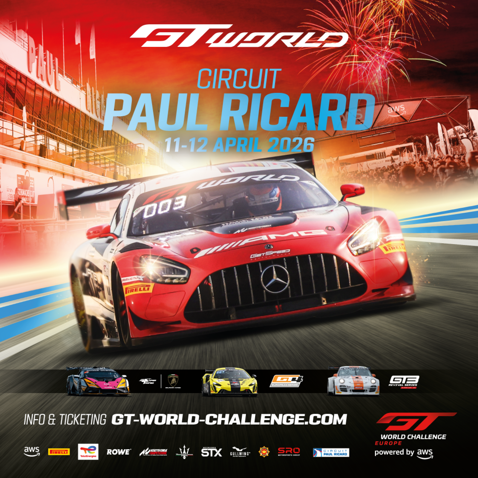Vivez le GT World Challenge 2026 autrement, au cœur du Circuit Paul Ricard